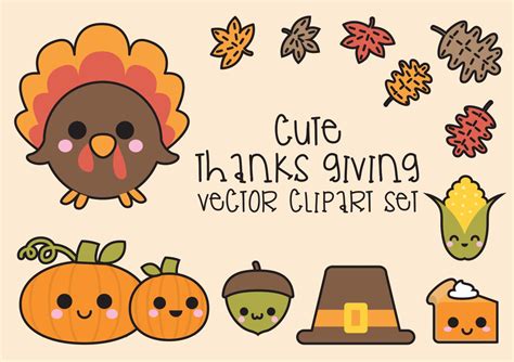 cute kawaii thanksgiving